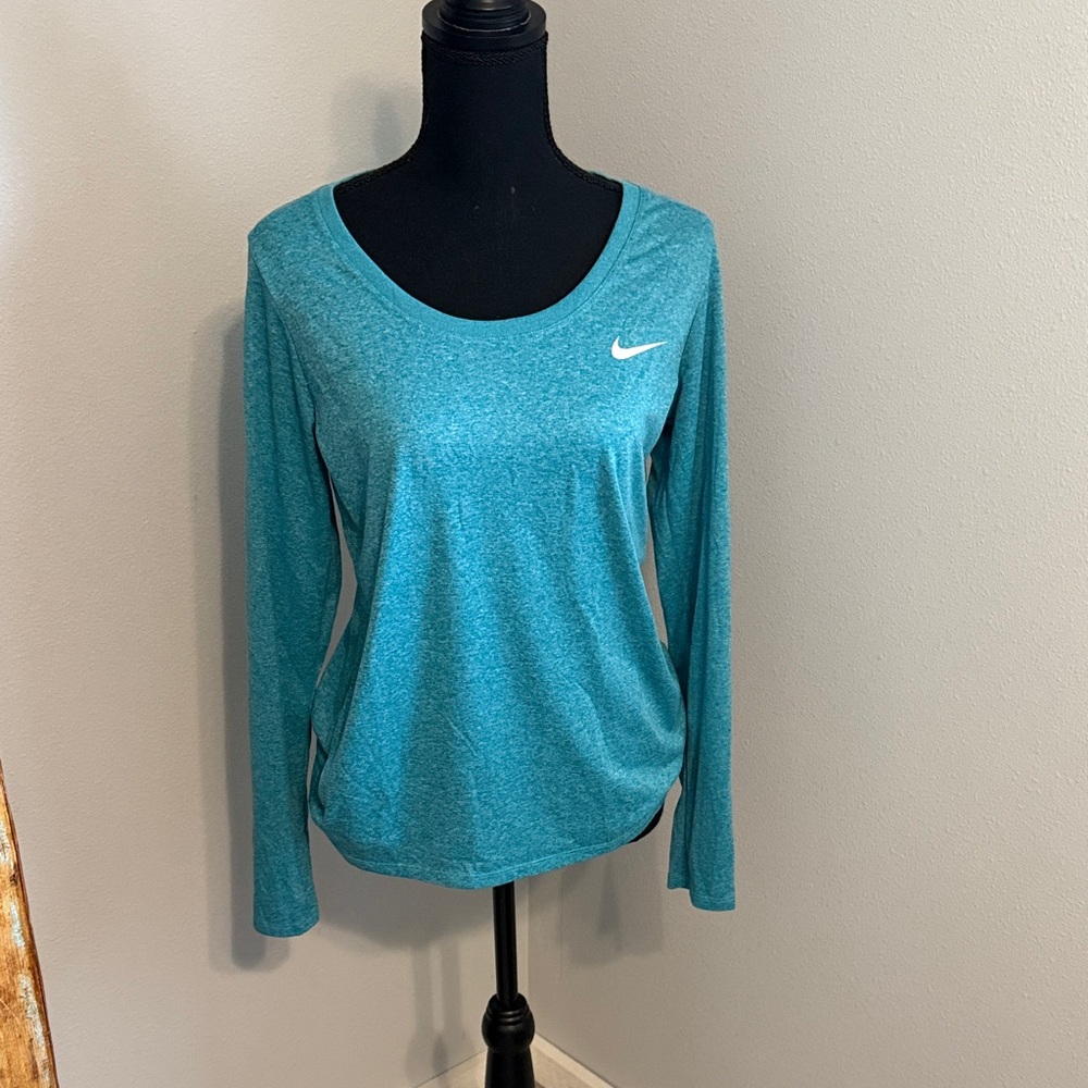 Nike Women's Teal Long Sleeve Tee